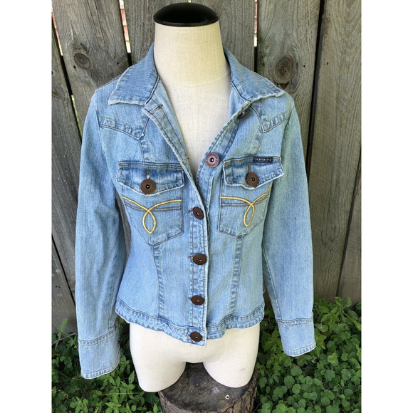 Z. Cavaricci Vintage Denim Jacket Distressed small - Picture 2 of 8